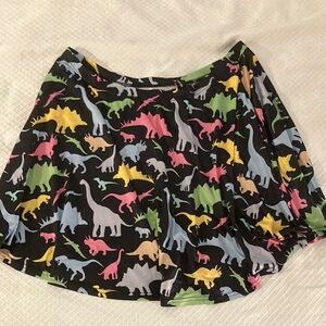 Fancyqube Colorful Dinosaur Print Skirt